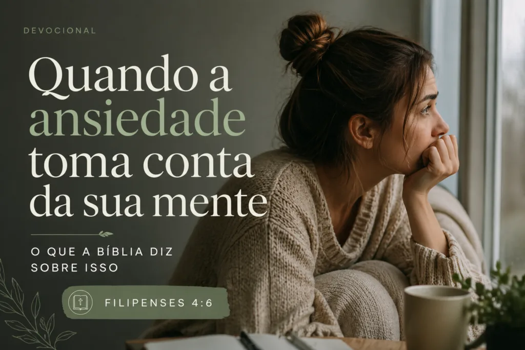Quando a ansiedade toma conta da sua mente: o que a Bíblia diz sobre isso ansiedade na biblia